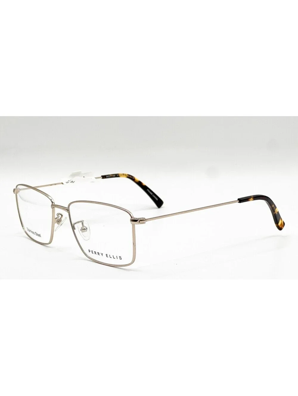 Perry Ellis Pe 437-2 Polished Gold Authentic Eyeglasses 54-17-140
